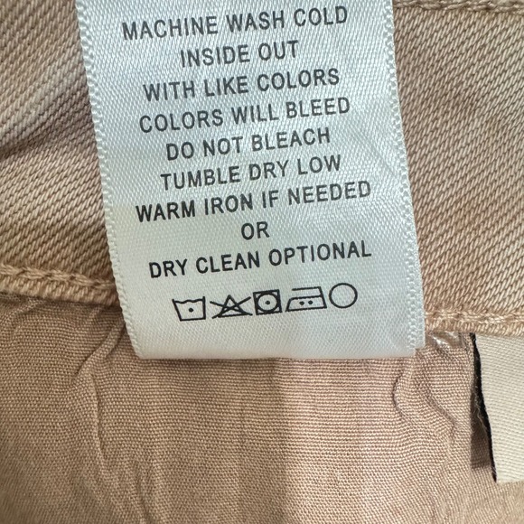 VERVET BY FLYING‎ MONKEY Bella High Rise Flare Jeans Size 31 Raw Hem Mauve Pink - Picture 12 of 12